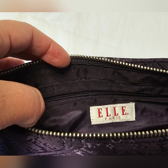 Vintage ELLE Monogram Mini Shoulder Bag Purple V-GRK - Picture 6 of 10